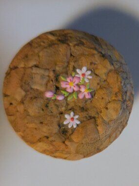 Brand New Hand Crafted Magnet Created from Champagne Cork Featuring Flowers